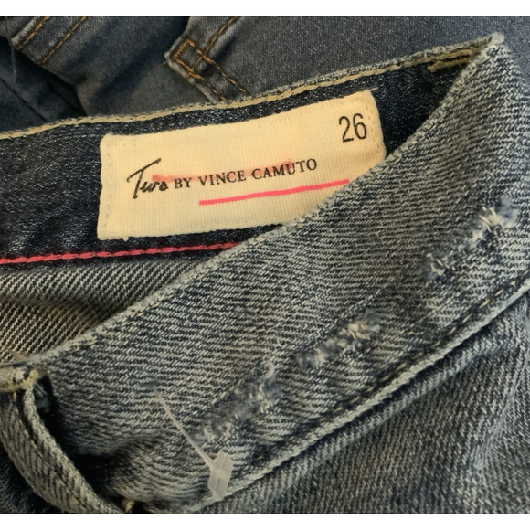 Two By Vince Camuto Womens Straight Distressed Jeans Size 26 - Picture 3 of 3